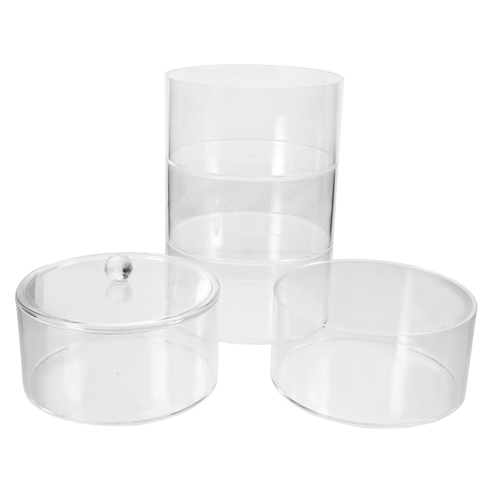 Boîte de rangement ronde transparente 5 niveaux pour organiser les montres de luxe
