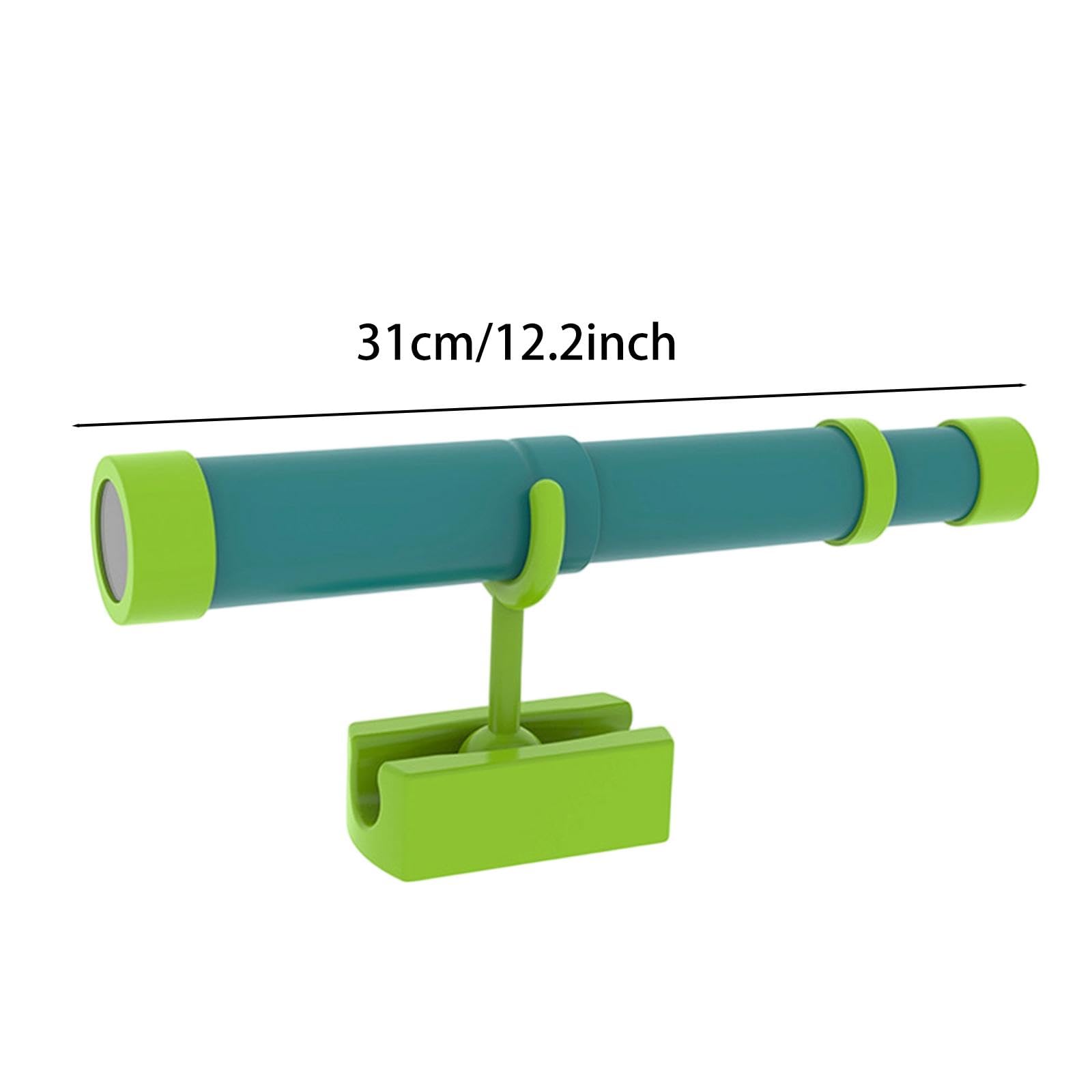 Milageto Télescope de pirate pour enfants, de pirate facile à installer, accessoire de jeu rétractable pour cabane de jardin, cadeau idéal pour les, Vert