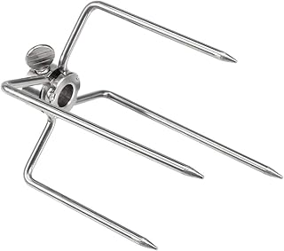 2 Pçs Garfo de Carne Assado Aço Inoxidável Grelha para Churrasco Garfo Assado Espeto de Carne Substituto para Ferramenta de Churrasco