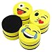 VIZ-PRO Magnetic Smiley Face Circular Whiteboard Eraser / 8 Pack of 2" Dry Erase Erasers