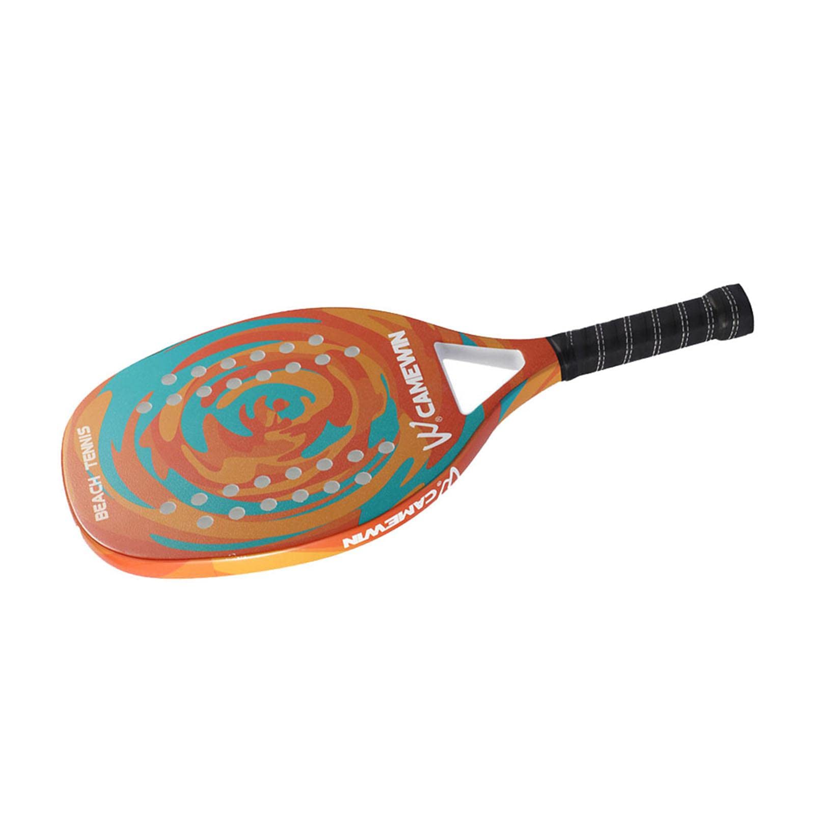 Harilla Beach-Tennisschläger mit Balltasche, Carbonrahmen, Unisex, stoßfest, leicht, für, Training, Tennis, Outdoor-Spiele, Anfänger, Orange
