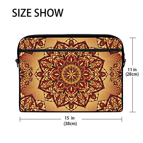 Bandolera medieval de diseño hippie con protección para portátil de 14" 2