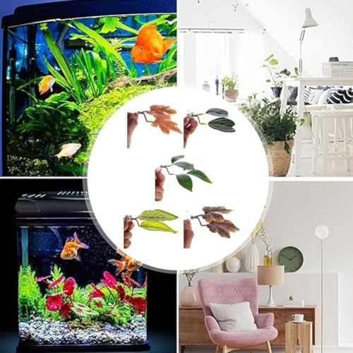 Betta Fish Leaf Pad, Künstliche Aquarienpflanzen, Betta Bett Aquarium Künstliche Plastikpflanzen, Aquarium Pflanzen für Fisch Dekoration