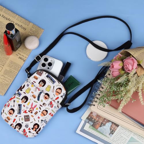 TOBGBE Funny Comedy Family Gifts TV Show Comedy Decor Quote Crossbody Bag Cartoon Role Lover Gifts For Fans4