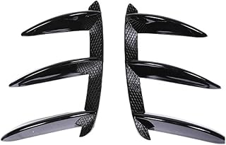 Parachoques trasero compatible con Mercedes Benz Clase A W176, ventilación de aire, A45 Sport Canard, divisor, alerón, cubierta de aleta, accesorios for coche, color negro, 2013-2018(Teeth Style Black