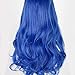 puluru Evie Wig Descendants 3 Costumes for Girls Kids Wigs Girls Cosplay Wig with Crown for Halloween Costumes and Party (Blue)