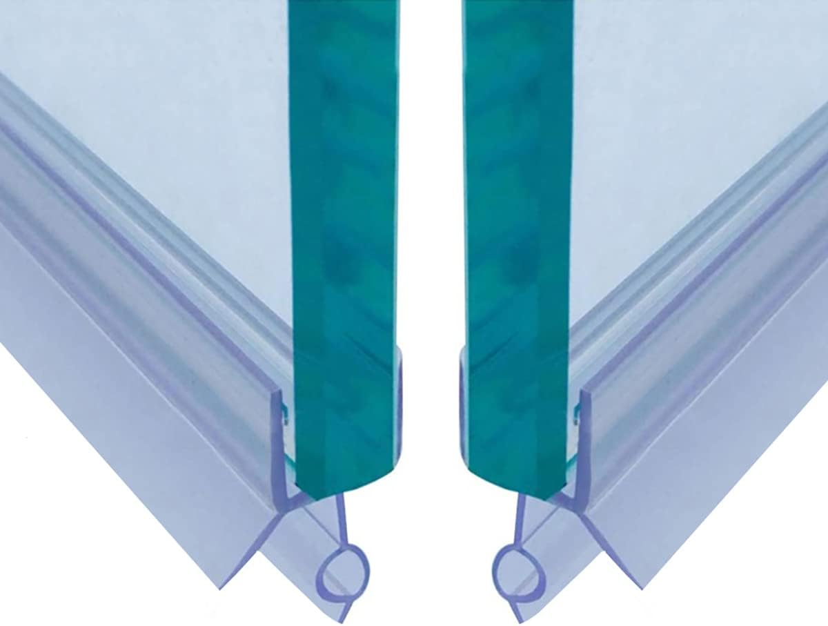 Queenbox 2pcs 1/2” x 19.6” Frameless Glass Shower Seal