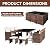 Devoko 11 Pieces Patio Dining Sets Space Saving Outdoor Dining Table and Chairs Set Wicker Rattan Patio Table Set with Ottoman (Beige)