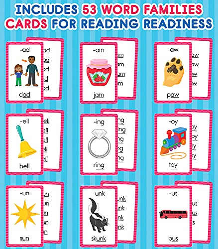 Carson Dellosa Word Family Flash Cards For Kids Ages 6+, Phonics Flash Cards With Vocabulary, Spelling, And Grammar Skills, Word Family Flash Cards For Grade 1, Grade 2, And Grade 3 #TOP2