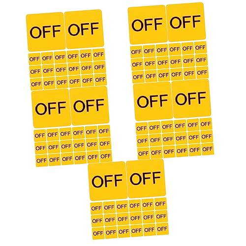 Étiquettes adhésives appareil off à haute visibilité pour équipements