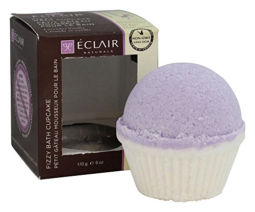 Eclair Naturals Fizzy Bath Cupcake Lavender Vanilla, 6 Ounce