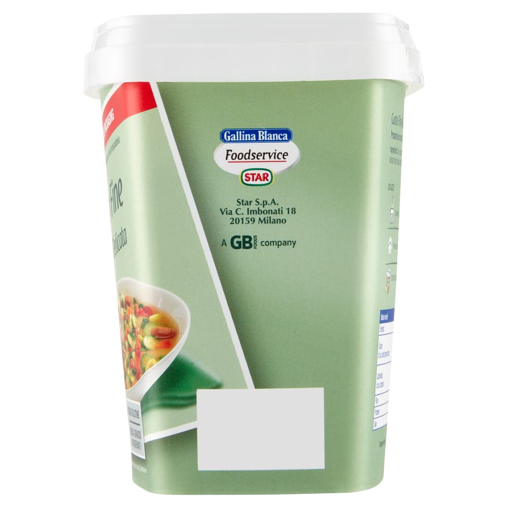 Lot de 6 préparations alimentaires Star Gusto Fine Ricetta Delicata pour bouillon de 1000 g - Environ 50 litres de bouillon sont obtenus