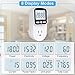 Upgraded Watt Meter Power Meter Plug Home Energy Monitor Electricity Usage Monitor, Electrical Usage Monitor, Energy Voltage Amps Meter Tester with Backlight, Overload Protection, 8 Display Modes