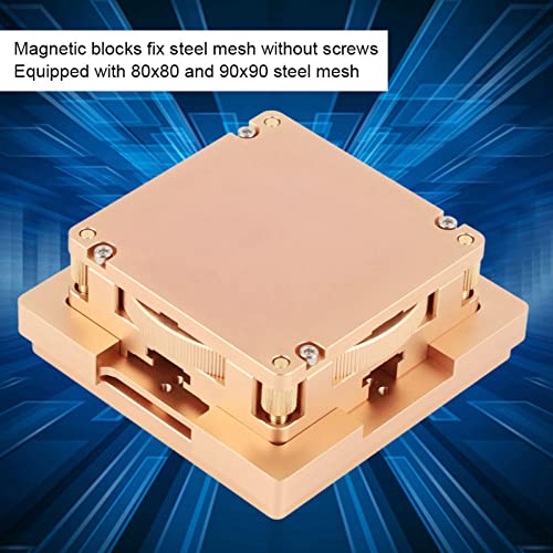 Estación Universal de Reballing BGA, Kit de Plantilla de Soldadura con Centrado Automático y Soporte de Malla de Acero Magnético, Herramienta de Aleación de Aluminio para Reballing de CPU y Chips de Teléfonos Móviles miniatura 4