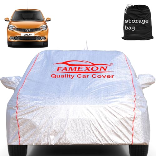 Image of Tata Tiago Car Cover Waterproof with Free Bag and All Weather for Car Cover,100% Waterproof Outdoor Car Covers Rain Snow UV Dust Protection. Custom Fit