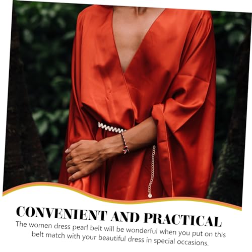Elegant Double Strand Pearl Waist Chain Belt for Women Decorative Body Jewelry for Dressy Occasions Chic for Women Durable and Eye Catching Design3