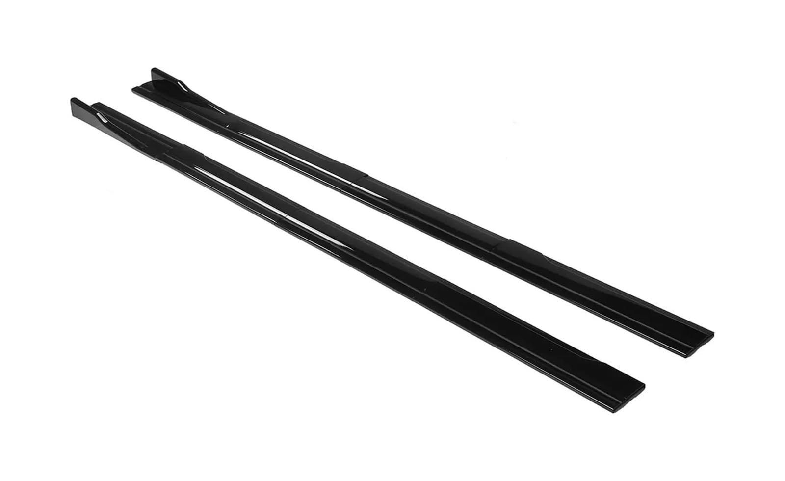 2.18m Car Side Skirts Winglet Splitters Lip For Mercedes For Benz W205 W204 W203 W211 W212 W213 Skirt Extensions(Golssy black)