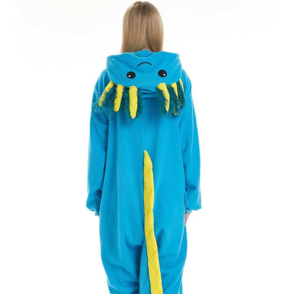 NYSDM Pigiama da Donna Unisex per Adulti con Animali, a Forma di Pesce, da Notte, per Ragazze, Anime, in Un Unico Pezzo, Regalo di Compleanno, Cosplay, Costume Kigurumi