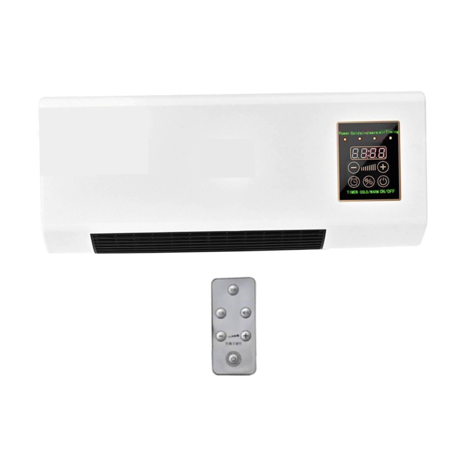F Fityle Mini Climatiseur Silencieux sans Unité Extérieure, Climatiseur Mobile Mural et Table, Minuterie 8h, Clim Mobile Réversible 2 en 1, pour Chambre, Bureau, Appartement, Prise EU