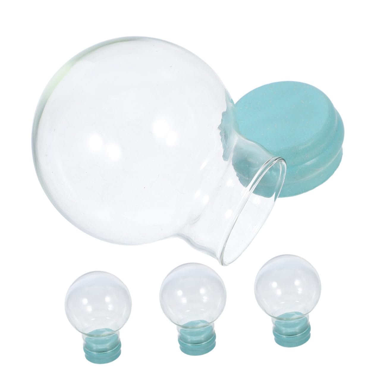 Bola de nieve de cristal Toyvian reutilizable con vidrio grueso transparente de 55mm