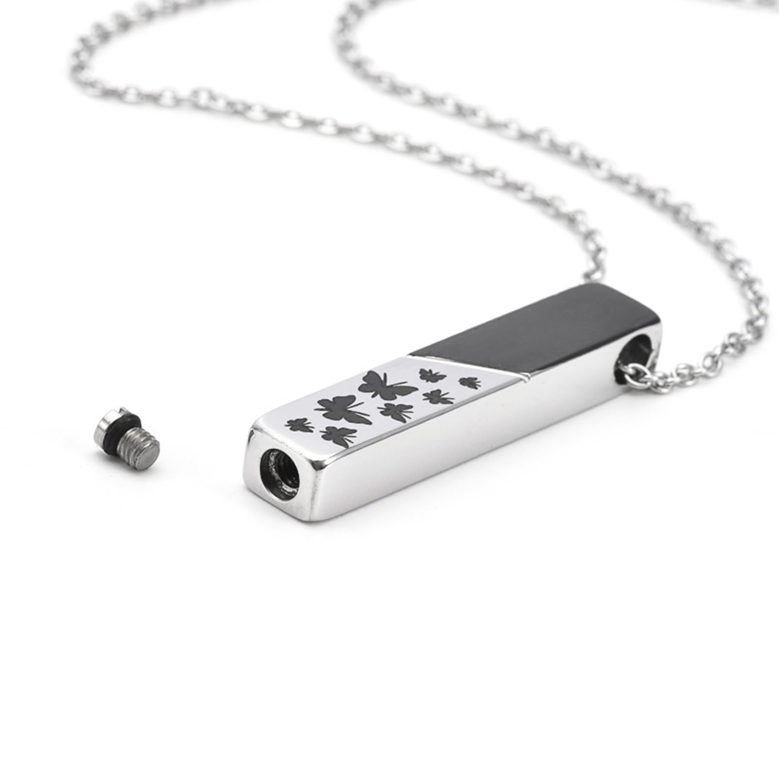 Tsophreniq Pet Cremation Jewelry for Ashes Memorial Keepsakes Urn Necklace Memorial Urn Pendants Necklace