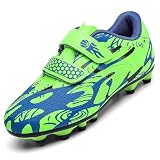 Unitysow Zapatos de Fútbol Niño Calzado Profesional Entrenamiento Deporte Zapatillas de Fútbol Tacos de Fútbol Botas de Futbol Niños,Verde,29 EU