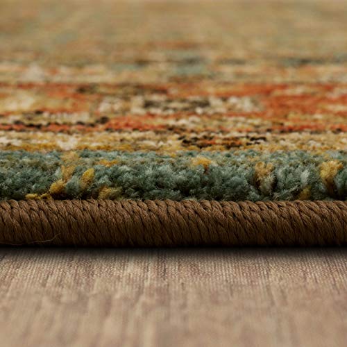Karastan Spice Market Myanmar Woven Rug, 8'X11', Aquamarine,90668 50123 096132 #TOP5