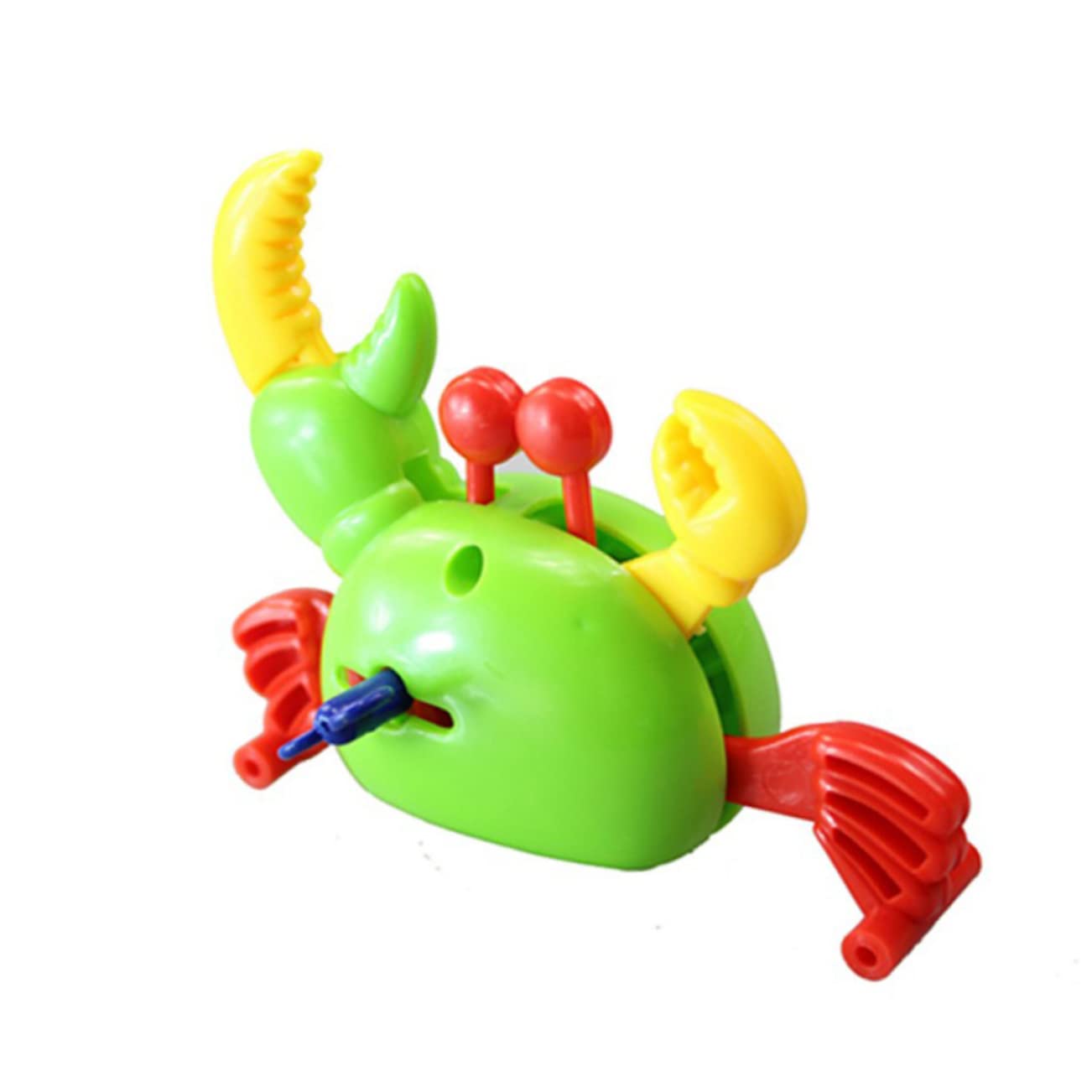 BESPORTBLE 4pcs Wind Up Crabs Plastic Clockwork Crabs for Improves Coordination Imagination Easter Baskets Parties Red Green Yellow