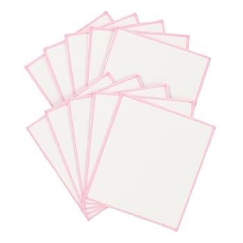 A pink サイン色紙 Amazon | 和紙ミニ色紙 10枚セット｜両面白色・耳付き｜ピンク