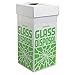 40 lb. Rectangular White Trash Can