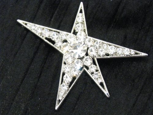 Ariana & Bardo European Crystal "Star" Brooch, Costume Jewelry
