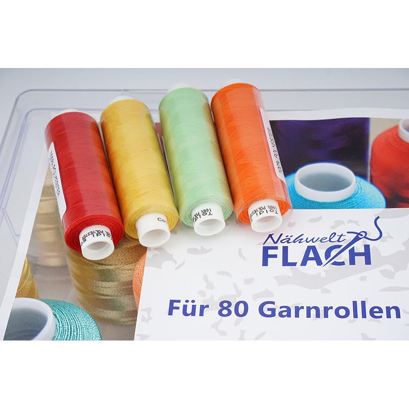 Nähwelt Flach Toldi Gütermann Acryl-Garnbox (gefüllt mit 20 Farben/ 500 m 0,004€/m)