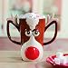 Fun Express Reindeer Face Mug-Holiday Drinkware-Hot Cocoa Gift-Holiday Decor-1 pc