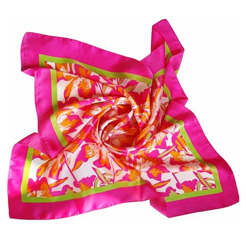 Luxurious Silk Feeling Scarf, Elegant Satin Square Head Scarf for Women, Versatile Hair Wrap Accessory3