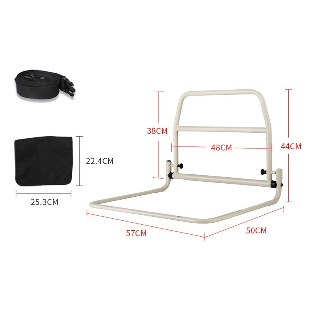 Barandillas de seguridad para cama plegables, barandilla de cama segura de aleación de aluminio Barandilla de ayuda para prevención de caídas de seguridad para dormitorio para ayudar a ancianos y