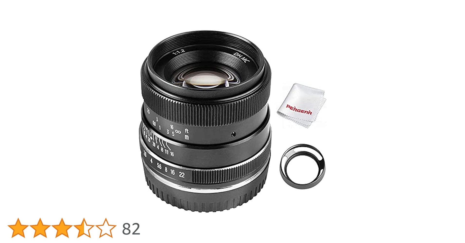 Amazon | PERGEAR 35mm F1.2 大口径 単焦点レンズ 手動焦点固定