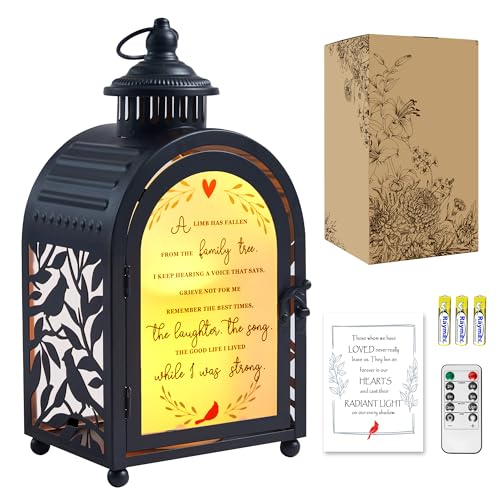 WOODEXPE memorial lantern with LED candle