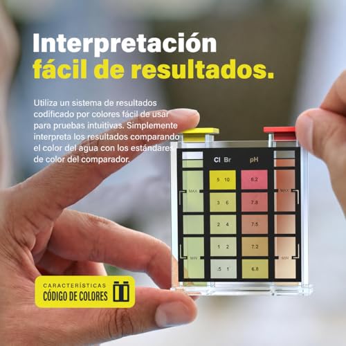 Miniatura 5 de Siqua Pack Dosificador De Cloro Y Medidor Cloro Y Ph Piscinas Pack Mantenimiento Piscinas Con Medidor Y Dispensador De Cloro Gotas Reactivas Phenol Red Y Oto Dosificador Fabricado En España