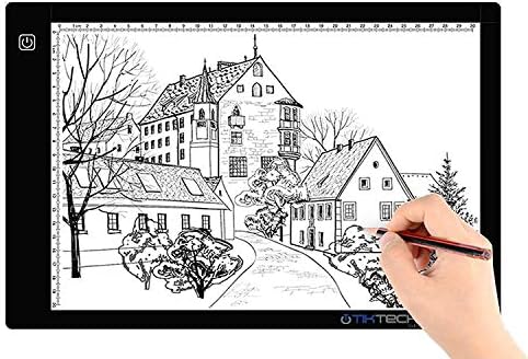 A4 Ultra-thin Portable LED Light Box Tracer USB Power Cable Dimmable Brightness LED Artcraft Tracing Light Pad for Artists Drawing Sketching Animation Stencilling X-rayViewing