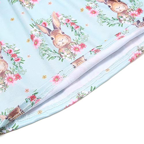 Toddler Girl Dress Outfit Short Sleeve Bunny Princess Party Dress Summer Clothes4