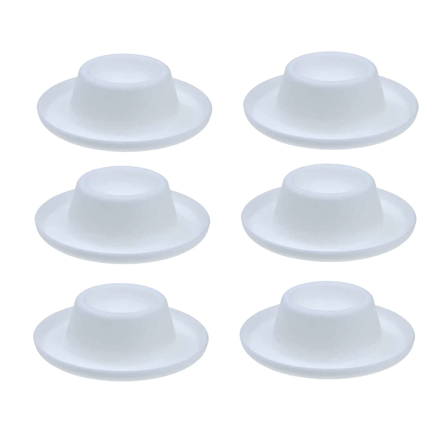 Tatay Weiss Egg Cups Set White Pack Of 8 Plastic Egg Holder Stackable Dishwasher Safe