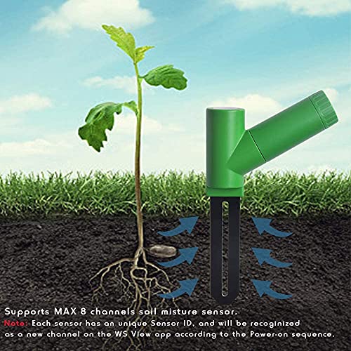 Ecowitt Kabelloser Bodenfeuchtigkeitssensor – Pflanzenwasser-Monitor, Bodenhygrometer Tester mit E-Mail-Alarm, WH51 Zubehörsensor für WH0291 oder Ecowitt Ecosystem - Image 5