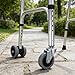 ZUNOXAZ 1 Pair Elderly Walker Wheels Replacement, Swivel Mobility Caster Foot Accessories for Seniors, Universal Fit Repair Parts