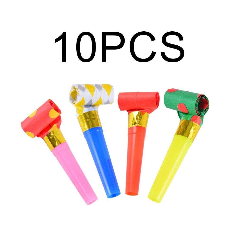 Kids Party Flute 10pcs Party Blowers Blowouts Noisemakers