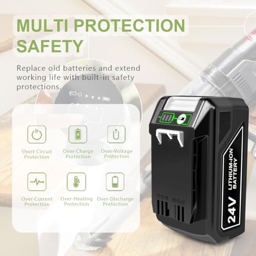 Image of GOXX 6.5Ah 24V Replacement Battery for Bisel Vacuum, Compatible with Cleanview XR and Cleanview XR Pet Vacuums,for Item Model Number 3789U 3797V, Replace for Greenwork 24V Battery