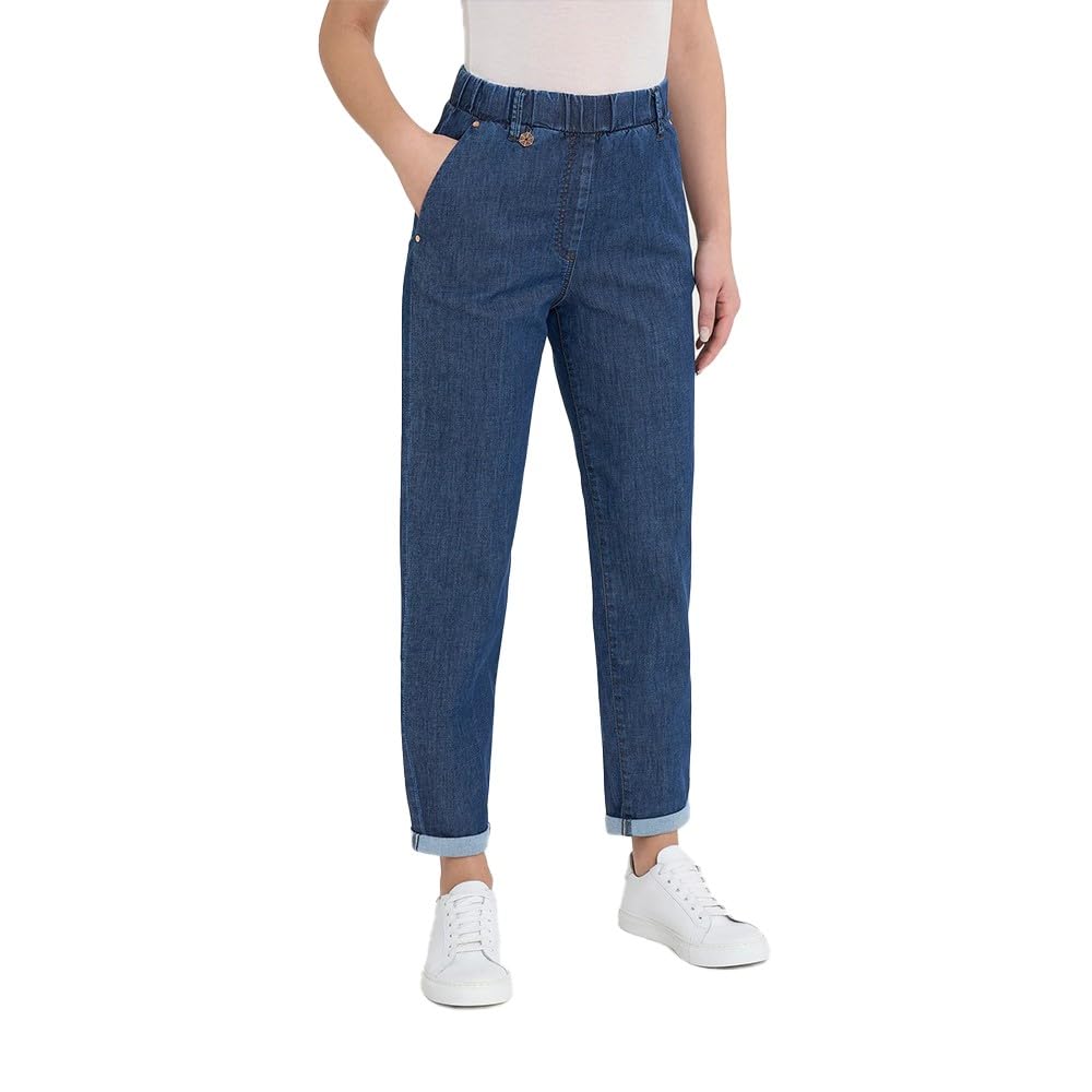 RAGNO Jeans a Carota con Tasche P-E in Light Denim dn18p7