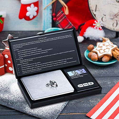 AVOM Mini Keuken Schaal Sieraden Roestvrij Staal 0.01g Elektronische Gewichtsschaal Digitale Pocket Schaal Goud Gram… - Afbeelding 5