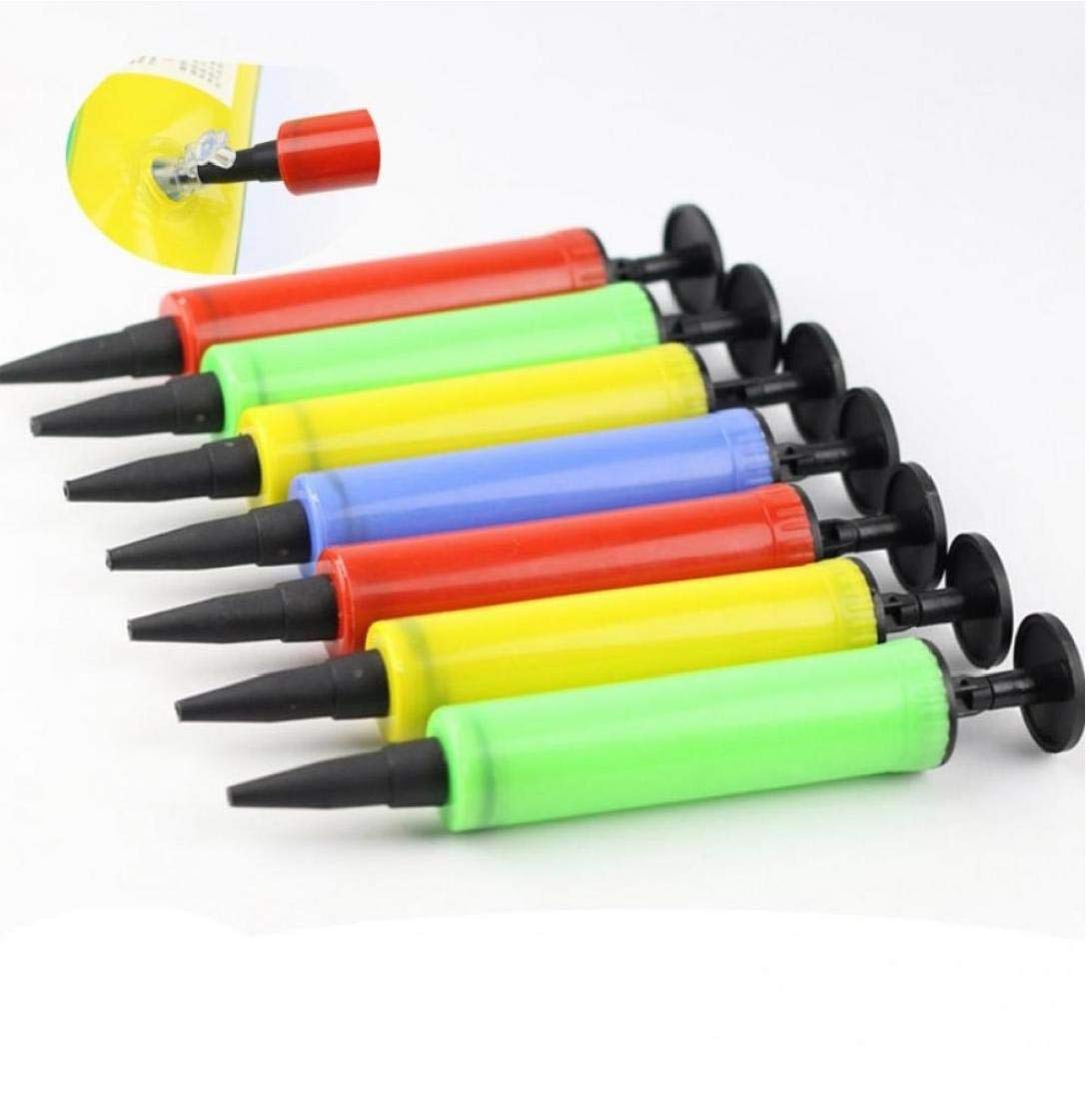 Casecover Random Color Balloon Pump Mini Plastic Handheld Ball Pump Party Balloon Inflator Inflatable Pump Portable Balloon Accessories (Random Color)