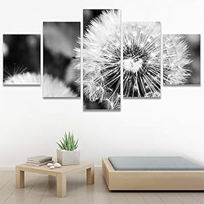 SIGNWIN 5 Panel Canvas Wall Art Botanical Chic...