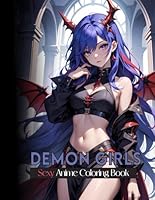 Sexy Anime Coloring Book: Demon Girls: Tempting and naughty demon girls, intimate encounters, adults only (Anime Sexy Coloring Book) B0CX1LDKH7 Book Cover